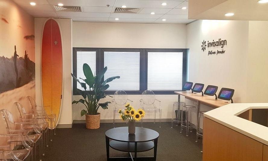 Waiting room in Bondi Junction orthodontist clinic